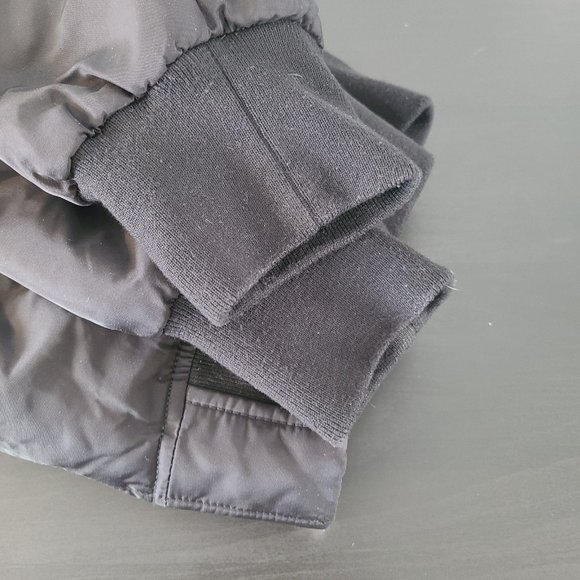 Vintage Pop England Black Bomber Jacket Mens Large Orange Lining - Picture 11 of 11